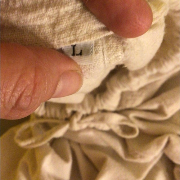 Women’s Cream Natural 100% Cotton Pre Shrunk Pants - Picture 5 of 5